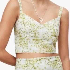 NWT ALLSAINTS Cassia Amanzi Top - Crop - Size 12